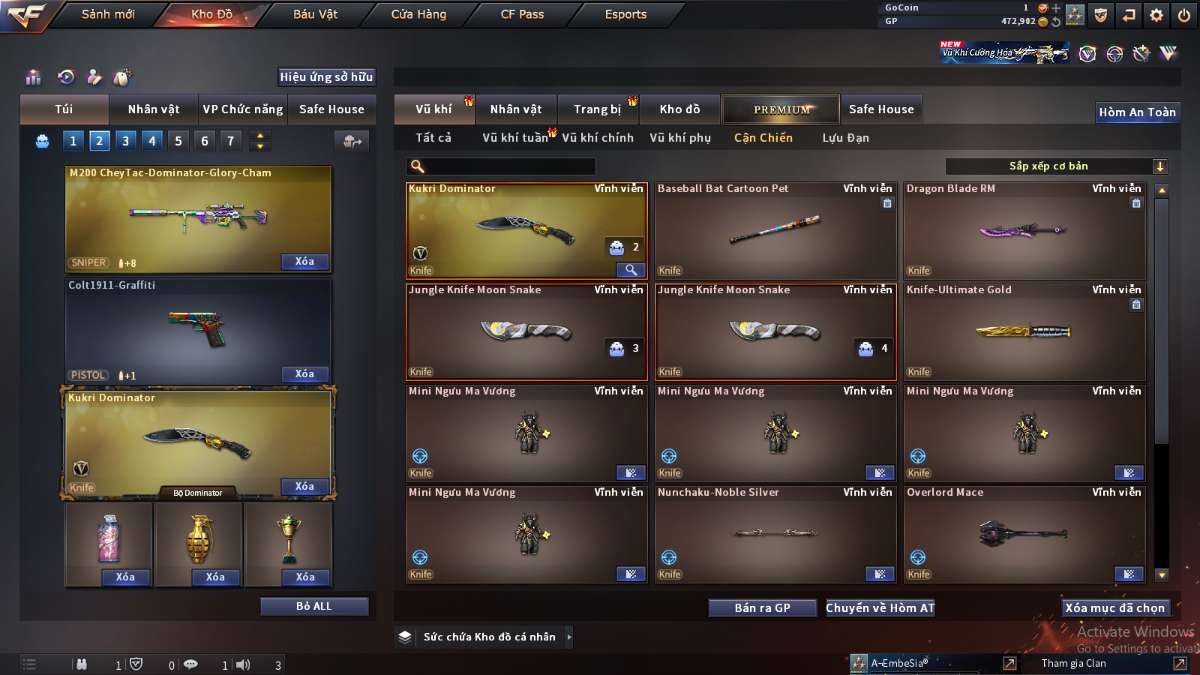 shop acc cf uy tin gia re